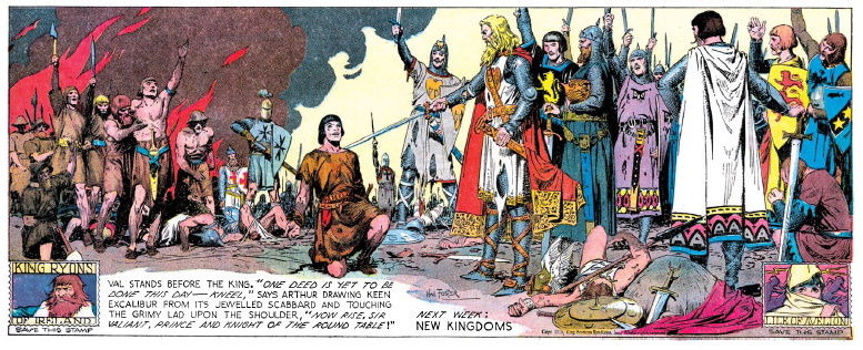 Prince Valiant is knighted panel