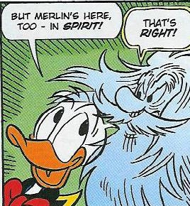 Donald Duck and Merlin