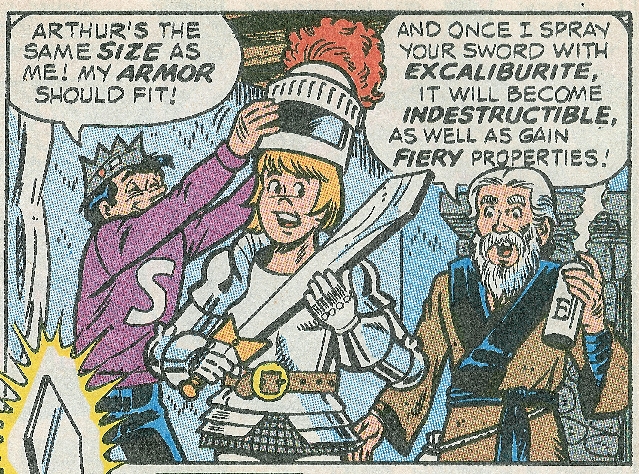 panel image of Jughead, Arthur, Merlin